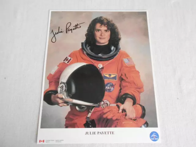 Shuttle NASA Litho original signiert Julie Payette Space