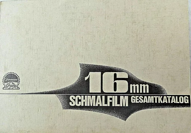 16 mm Schmalfilm Gesamtkatalog (Paramount Pictures)