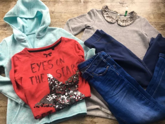 GIRLS BUNDLE Age 8 to 9 Years NEXT Top YD Jeggings Hoodie Jacket Jumper Benetton