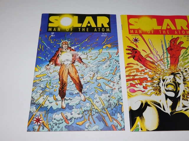 Solar Man of the Atom Valiant Comics 1991 VH1 1 2 3 VF/NM - x3 BOOK LOT 2