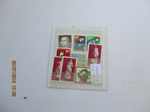 Briefmarken Berlin 1974 **