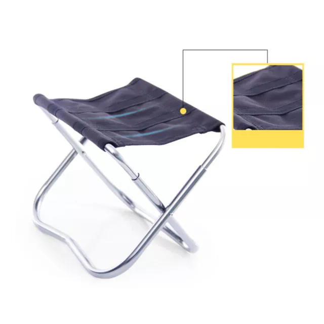 Silla plegable exterior aleación de aluminio silla de camping barbacoa taburete plegable
