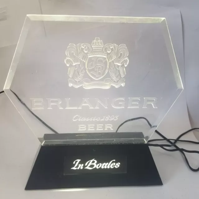Vintage Erlanger Beer Cash Register Topper Lighted Sign