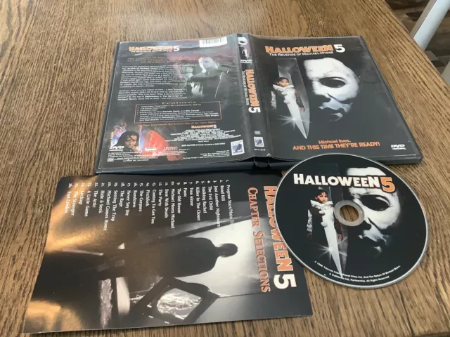 Halloween 5: The Revenge of Michael Myers (DVD 2000) Used Rare Anchor Bay Horror