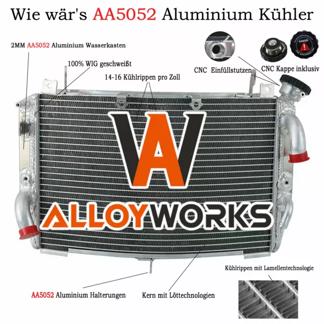 Radiatore Alluminio Gara per YAMAHA YZF R1 1000 2009-2012 2009 2010 2011 2012