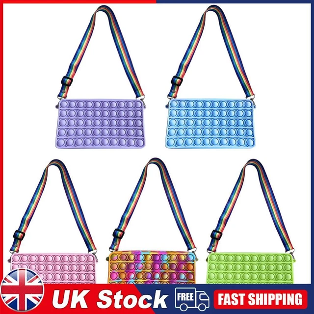 Cute Solid Color Bubble Shoulder Bag Small Purse Decompression Messenger Bags