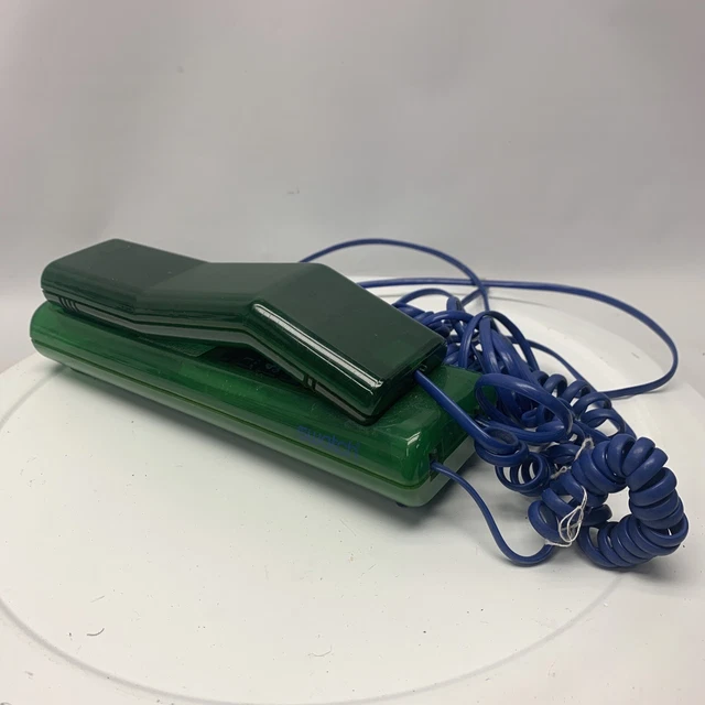 Telefono Swatch Twin phone 1989 original vintage blue green Parts Repair