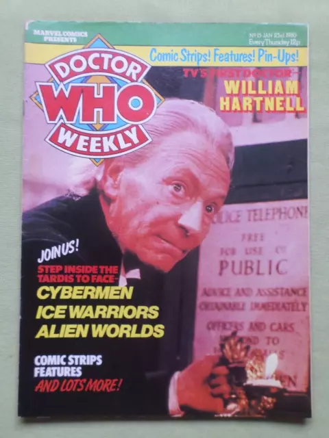 1980 -Doctor Who Weekly  - # 15  William Hartnell  - Patrick Troughton