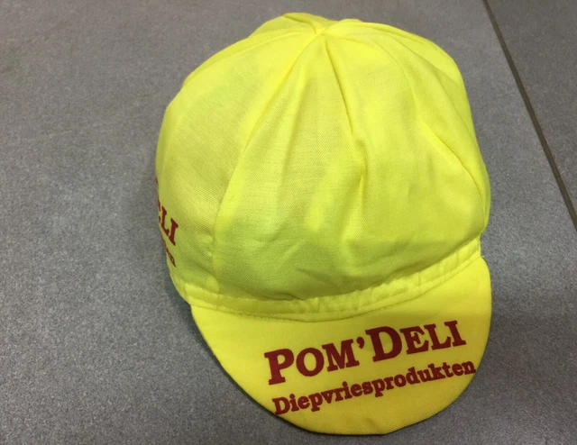 Casquette Cycliste Cap Velo Cyclisme Belge Sponsor Pom'deli Diepvriesprodukten
