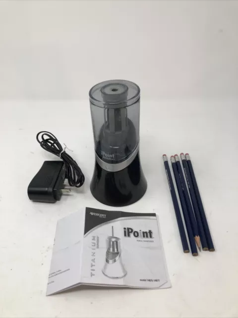 Westcott iPoint Evolution Pencil Sharpener Non-Stick, Tested, Adapter, Guide