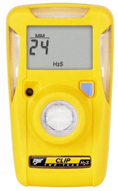 BW Technologies BWC2-H GasAlertClip Single Gas Monitor Hydrogen Sulfide (H2S)