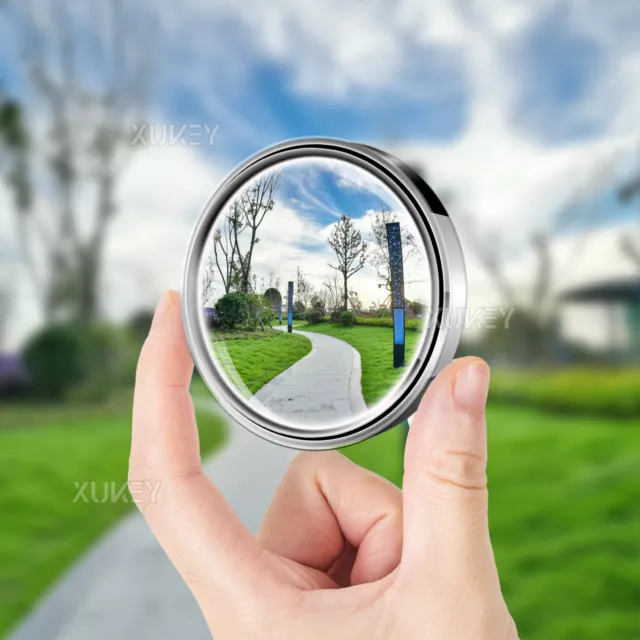 2x Blind Spot Mirror Car Rear Side View Wide Angle round glass 2"49mm Universal