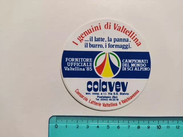 Autocollant Colavev Valtellina Autocolant Vintage 80s Original