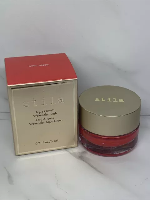 Stila Aqua Glow Watercolor Blush Water Poppy New In Box