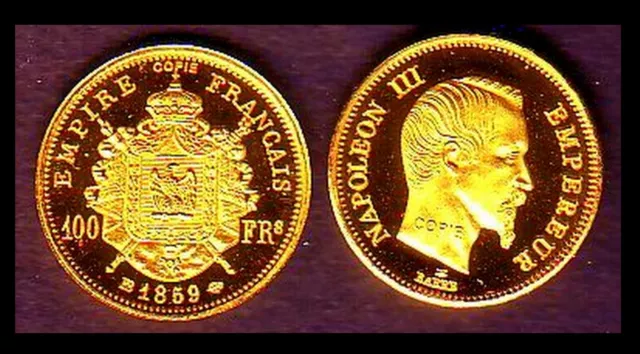 ★ Mini De La 100 Francs 1859 Bb ★ Fdc