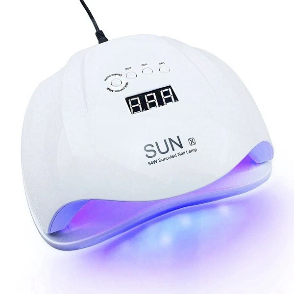 4X(Sun X 54 W Nagel Gel Trockner UV LED Lampe für Nagel Trockner Professionell7)