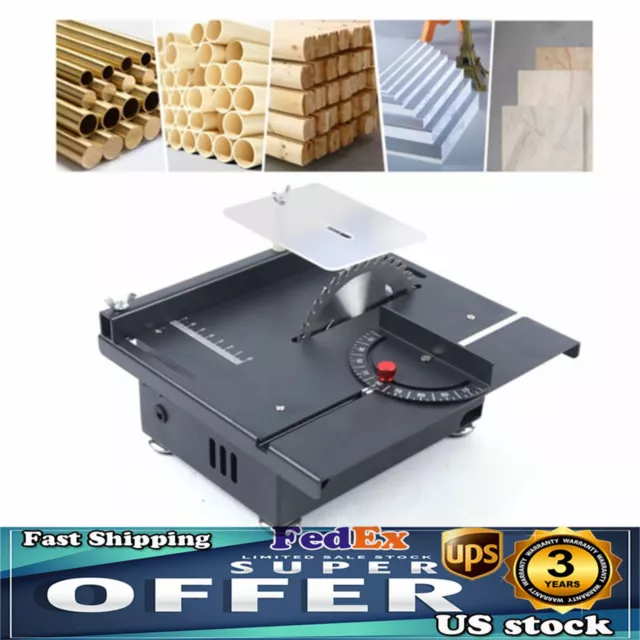 Mini Table Saw Electric Precision Bench Saw Small Woodworking Cutting Tool DIY