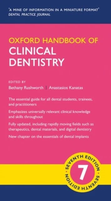 Oxford Handbook of Clinical Dentistry - New Paperback - L245A