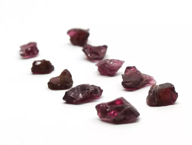 18.5ct Pyrope Garnet Rough Set Natural Gemstone Crystal Mineral Specimens 10pcs