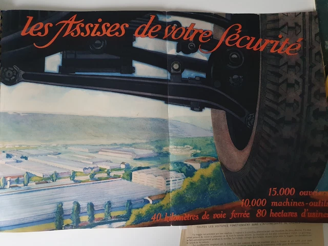 Plaquette Publicitaire Peugeot Independance 1933 + 4 fiches  PEUGEOT 201 et 301 6