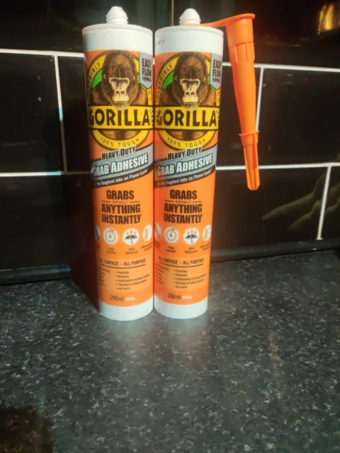 2 x 290 ml adesivo per colla gorilla resistente per tutti gli usi.