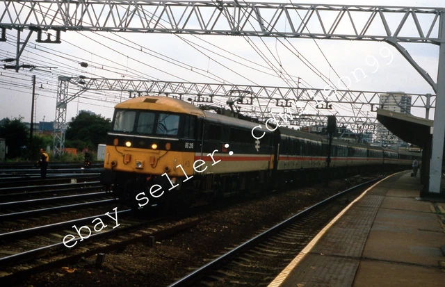 35MM BRITISH RAILWAY Slide - Class 86 216 passing Stratford 1987 [D130 ...