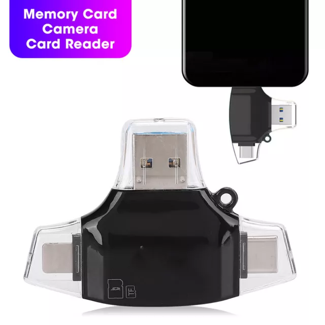 Multi Function Four In One Memory Card Camera OTG Card Reader For IOS Mobile TDM