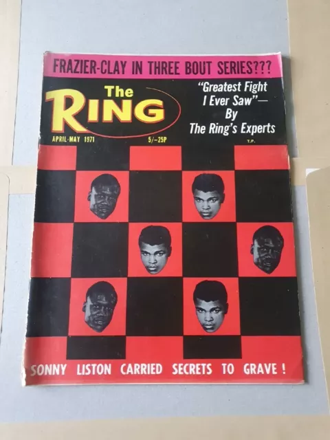 Vintage Boxing The Ring Magazine 1971 April-May (TRM.B8)