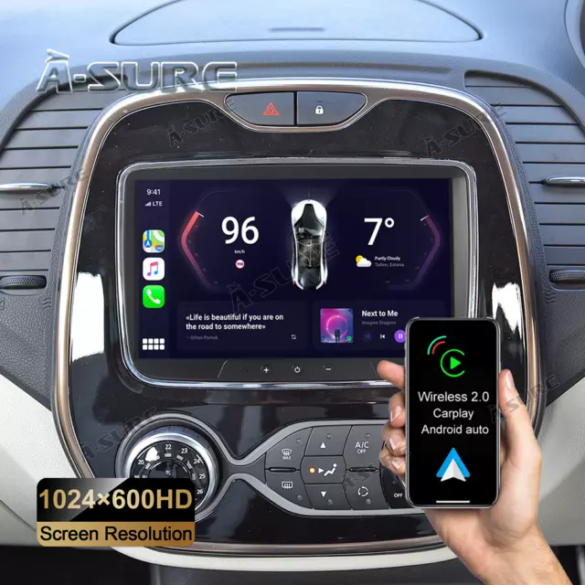 Android 12 Autoradio GPS Navi für Renault Captur Dacia Duster Sandero Lada Logan