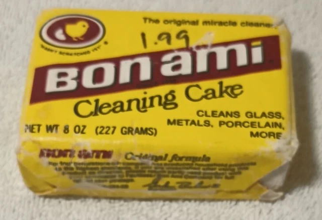 Vintage Bon Ami Cleaning Cake 8 oz NOS Discontinued SEALED All Natural Bar USA