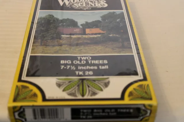 HO Scale Woodland Scenics Two Big Old Trees, 7-7.5" Tall, #TK26 BNOS