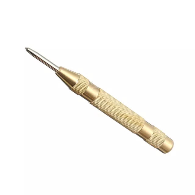 Golden Automatic Center Pin Punch Spring Loaded Marking Starting Holes Tool