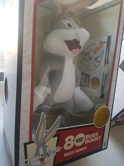 BUGS BUNNY LOONEY Tunes 80th Anniversary Plush licensed with CoA warner