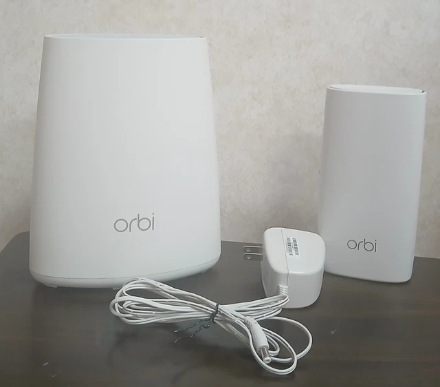 Orbi Router Rbk80 NETGEAR ORBI ROUTER RBR40 with Power Cord and Wall Plug Satellite RBW30 ...