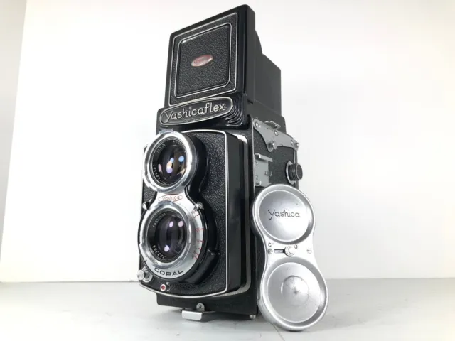 [ EXC + 5 per Questo Età ] Yashica Yashicaflex Model C Tlr 6x6 Fotocamera 80mm