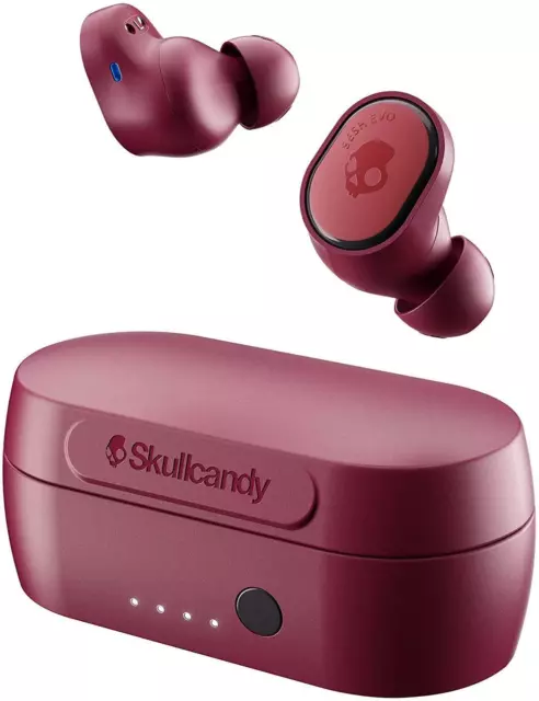 Skullcandy Sesh Evo True Wireless Earphones Bluetooth Earbuds - IP55 - Red