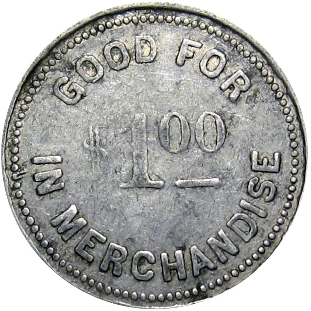 1918 PETERSTOWN WEST Virginia R10 Lumber Good For Token Terry