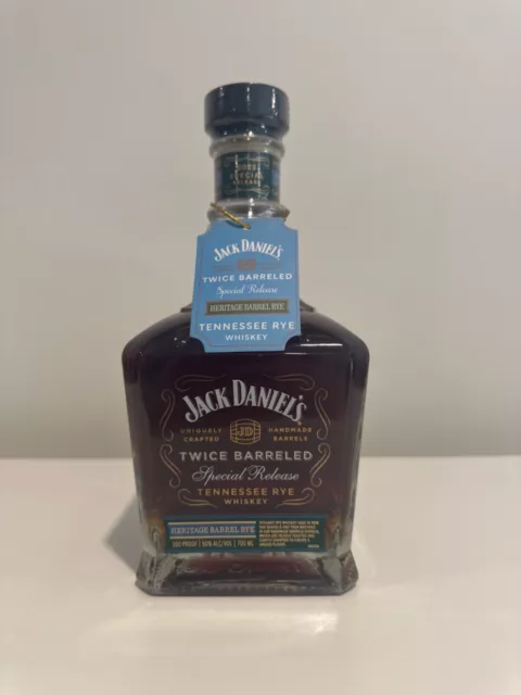 Jack Daniels Twice Barrelled Heritage Barrel 50% Rye, 2023 Special Release 700ml