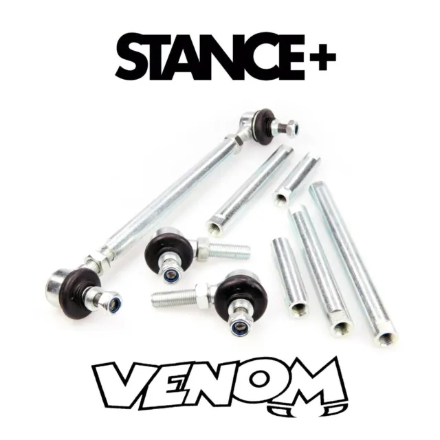 Stance+ Adjustable Front Drop Links 150mm-320mm M10 M12 Seat Leon Mk 3 2012-2020