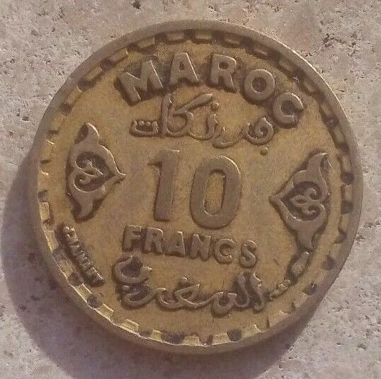 Maroc 10 Francs Coin 1371