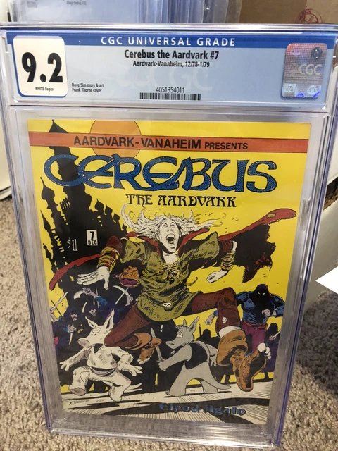 CEREBUS the Aardvark #7 DAVE SIM 1978-1979 Vanaheim 2nd Elrod ELRIC CGC NM- 9.2