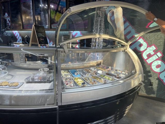 Bocchini Two Matching Gelato Refrigerated Curved Or Corner Display Cases