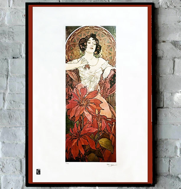 Litografía. Alphons Maria Mucha. Edición Limitada nº 18 de 100 Firmada