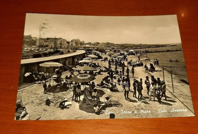 cartolina Bari corso torre a mare lido azzurro  animata