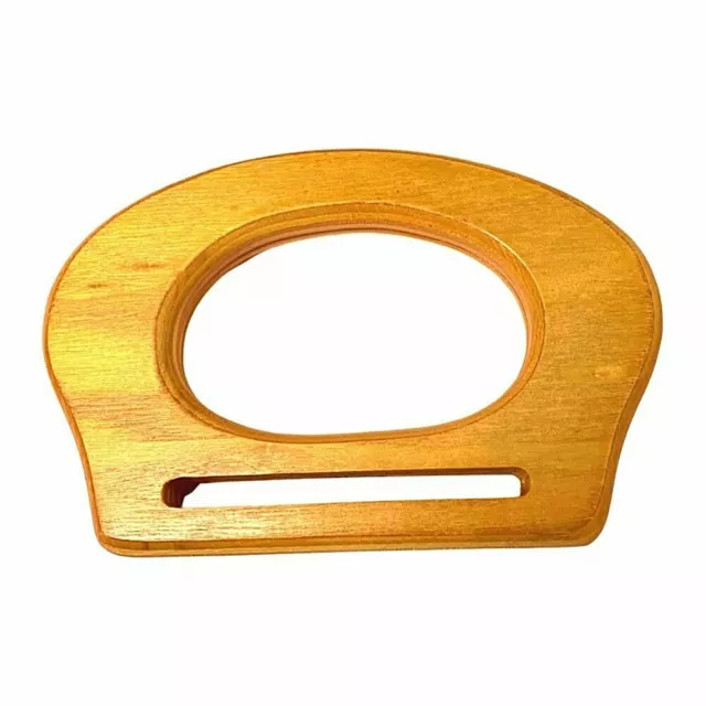 Bag Handles ,Pair of  Wood  wooden D Shaped for making bags Craft , Sewing BH6