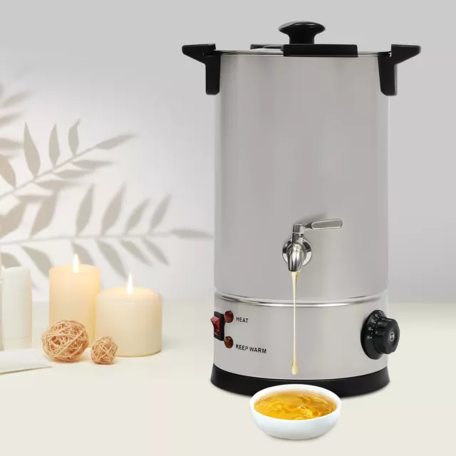 1800W 10L Wax Melter for Candle Making Candle Wax Melting Pot + Quick Pour Spout 3