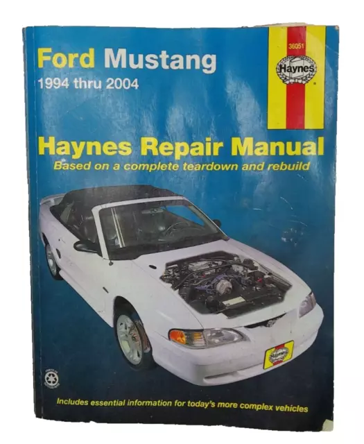 Ford Mustang Haynes 36051 Repair Manual 1994-2004(2500C1)