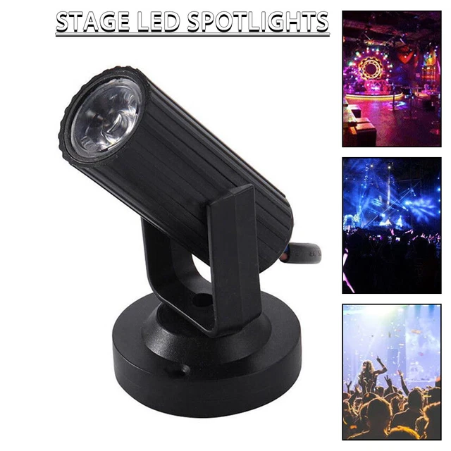 New 1pc RGBW 1W LED KTV Disco Stage Lighting Small Spot Light Beam E