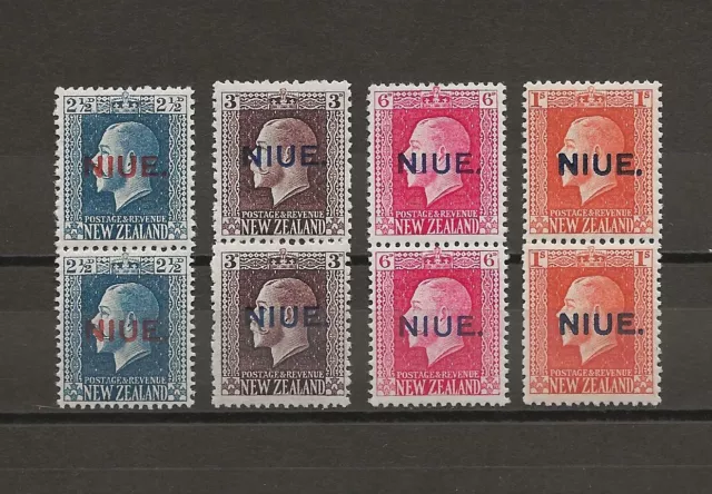 NEW ZEALAND/NIUE 1918/29 SG28b/31b MNH Cat £118