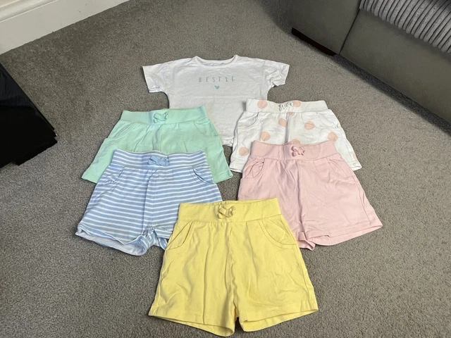 Baby Girl 1.5-2 Years 18-24 Months Summer Shorts and Top Bundle George Asda